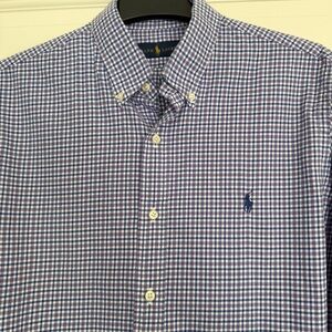 Ralph Lauren check Button Down Shirt Large